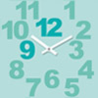 A logo illustration for the News-section, a clock face.