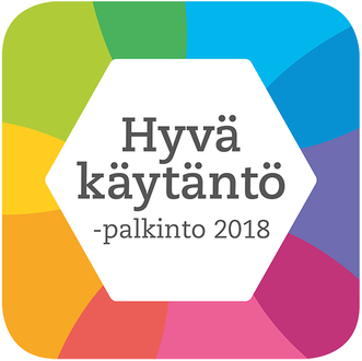 Hyvä käytäntö -palkinto 2018 -logo