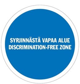 Syrjinnästä vapaa alue.